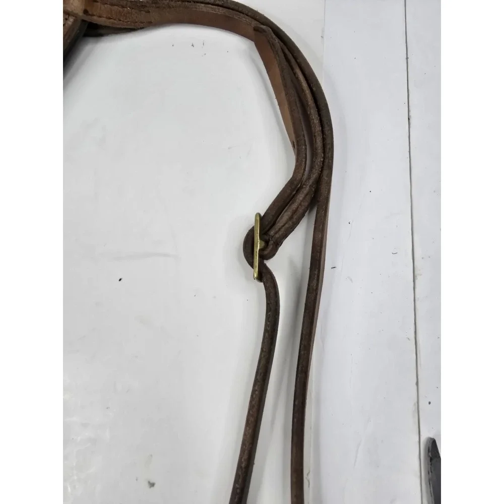Vintage Turf Single Ear Leather Western Headstall with D Ring Snaffle‎